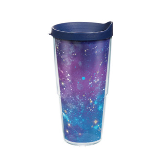 Tervis Zodiac Galaxy Made in USA Double Walled  Insulated Tumbler Travel Cup Keeps Drinks Cold & Hot, 24oz, Classic