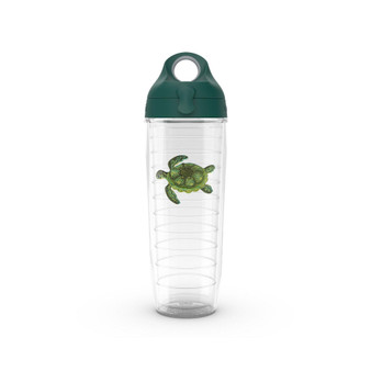 Tervis Green Turtle Made in USA Double Walled  Insulated Tumbler Travel Cup Keeps Drinks Cold & Hot, 24oz Water Bottle, Turtle