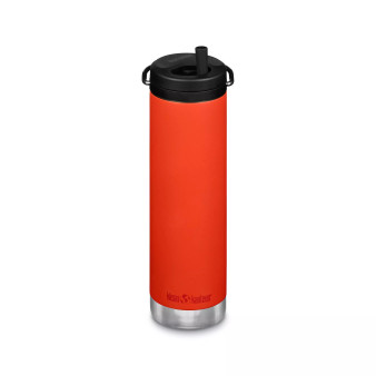 Stainless Steel Insulated TKWide 20oz Bottle with Silicone Straw Twist Cap
