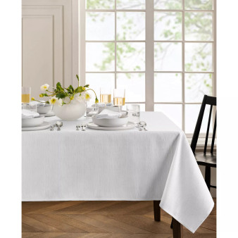 Continental Solid Texture Water and Stain Resistant Tablecloth, 52" x 52"