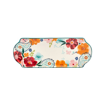 Floral Paisley Serve Tray 15"