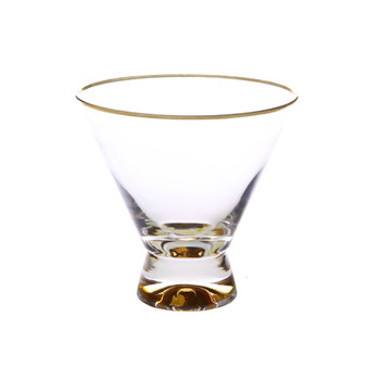 Set of 6 Dessert Cups with Base and Rim