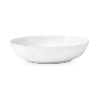 Serveware For Me Collection Porcelain Large Shallow Round Serving Bowl