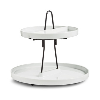 Whiteware Serveware Round 2-Tier Server, Created for Macy's