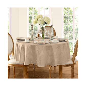 Barcelona Damask 60" x 84" Oval Tablecloth