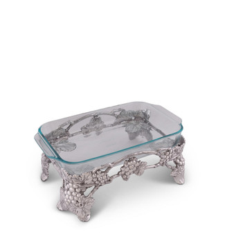 Aluminum Grape Pattern Pyrex Casserole Elevated Dish Holder