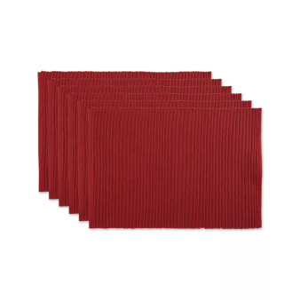 Design Import Ribbed Placemat, Set of 6
