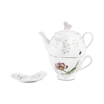 Butterfly Meadow Stackable Tea Set with Bag Holder