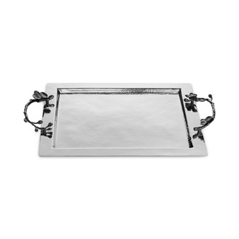 Black Orchid Handled Serving Tray