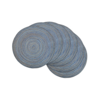 Variegated Round Woven Placemat, Set of 6