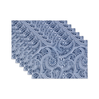 Paisley Print Outdoor Placemat, Set of 6