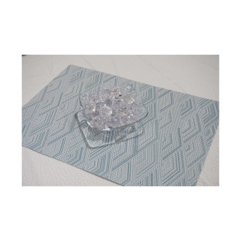 Diamond Woven Textilene Waterproof, Heat & Stain Resistant Washable Placemat 13x19'' - Set of 6