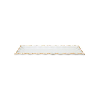 Glass Oblong Tray with Edge