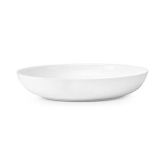 Serveware For Me Collection Porcelain Shallow Round Serving Bowl