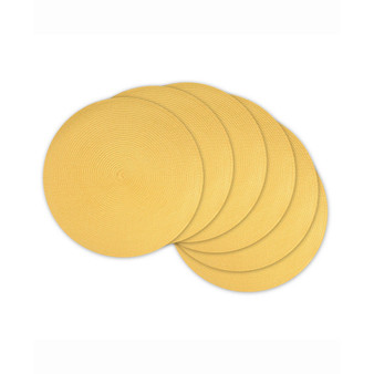 Round Polypropylene Woven Placemat, Set of 6