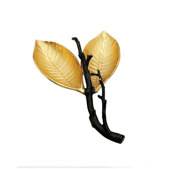 Leaf Shaped Dish with Branch