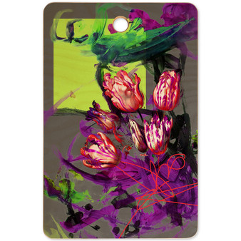 Biljana Kroll Bouquet of Tulips Cutting Board