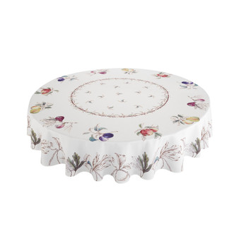 Nature's Bounty Round Tablecloth by Avanti, 70"