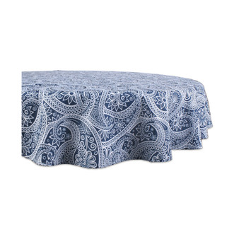 Paisley Print Outdoor Tablecloth, 60 Round