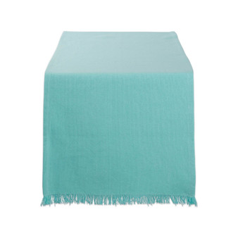 Solid Heavyweight Fringed Table Runner