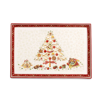 Winter Bakery Large Rectangular Cake Plate