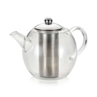 Glass Teapot with Shut-Off Infuser