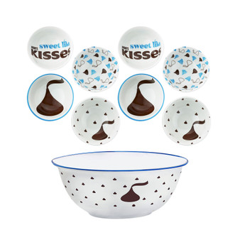 Hershey Dinnerware Designed Bowl Set, 9 Piece
