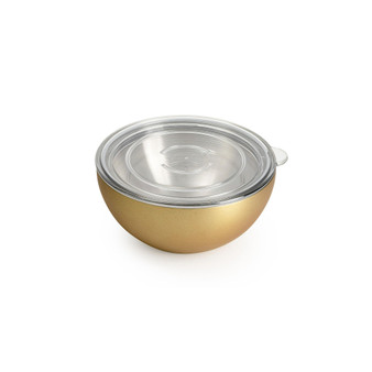 Vacuum-Insulated Double-Walled Copper-Lined Stainless Steel Large Serving Bowl, 2.5 Quarts