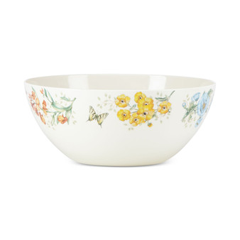 Butterfly Meadow Collection Melamine Large Serving Bowl