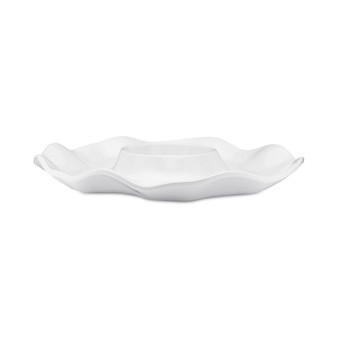 Ruffle Melamine 16" Chip & Dip Platter