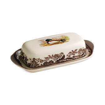 Woodland Mallard Covered Butter Dish