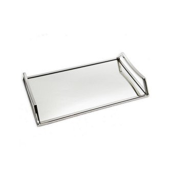 Oblong Mirror Serving Tray with Handles