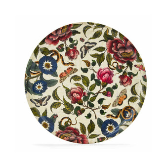 Creatures of Curiosity Round Birch Floral Serving Tray