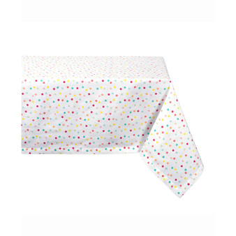 Multi Polka Dots Print Table cloth 60" X 104"