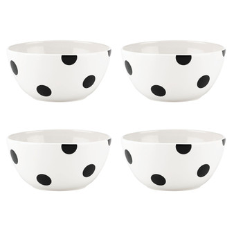 new york Deco Dot Set of 4 Appetizer Bowls