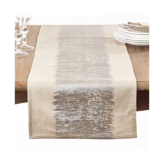 Metallic Banded Table Runner