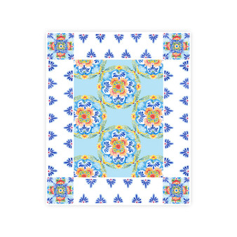 Talavera Tablecloth, 70" x 84"