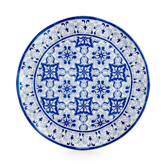 Talavera Azul Collection Melamine 16" Serving Platter