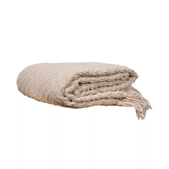 Knit Zig Zag Textured Woven Micro Chenille Throw