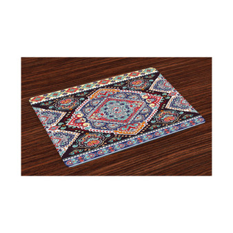 Ethnic Place Mats, Set of 4