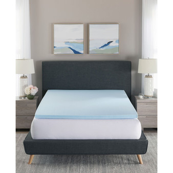 Gel-Infused 2" Memory Foam Mattress Topper, Twin