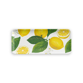 Lemon Fresh Appetizer Tray, 17.8" X 7.5",Melamine,Set Of 1