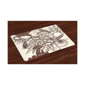 Hummingbirds Place Mats, Set of 4