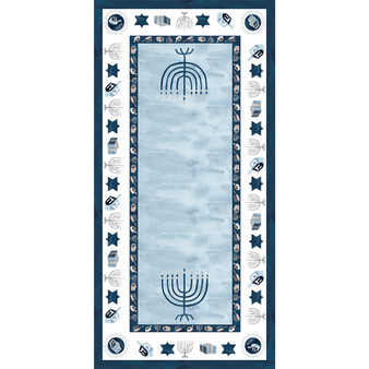 Happy Hanukkah Tablecloth, 144" x 70"