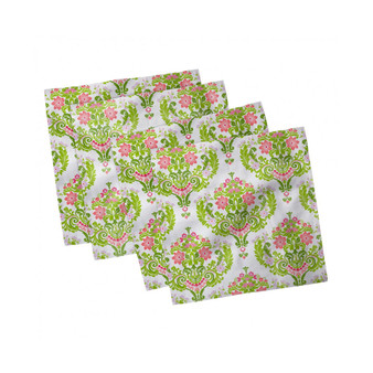 Damask Set of 4 Napkins, 18" x 18"