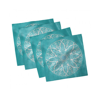 Oriental Theme Set of 4 Napkins, 12" x 12"