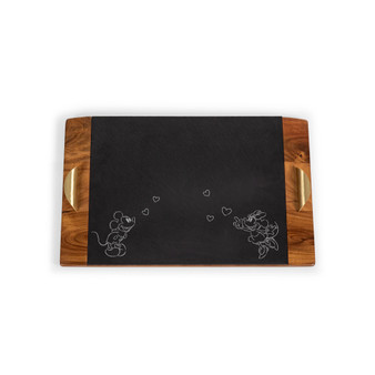 Disney's Mickey Minnie Mouse Covina Acacia and Slate Charcuterie Board