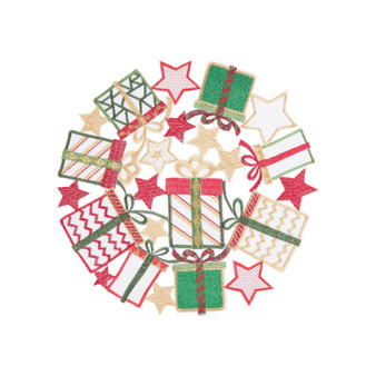 Holiday Gifts Round Placemat, Set of 6