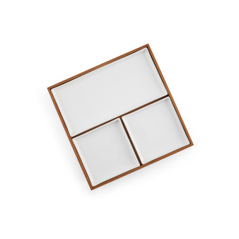 Nambe Bento 15" 4 Piece Divided Entertaining Serving Board