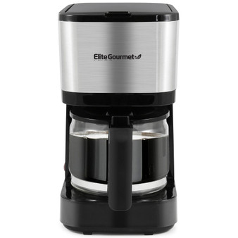 5 Cup Automatic Brew & Drip Coffee Maker with Pause & Serve, Reusable Filter
